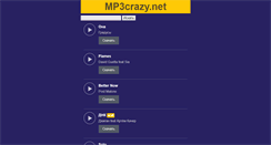 Desktop Screenshot of mp3crazy.net